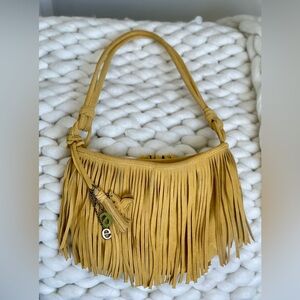 Vintage American Eagle Fringe Shoulder Bag
